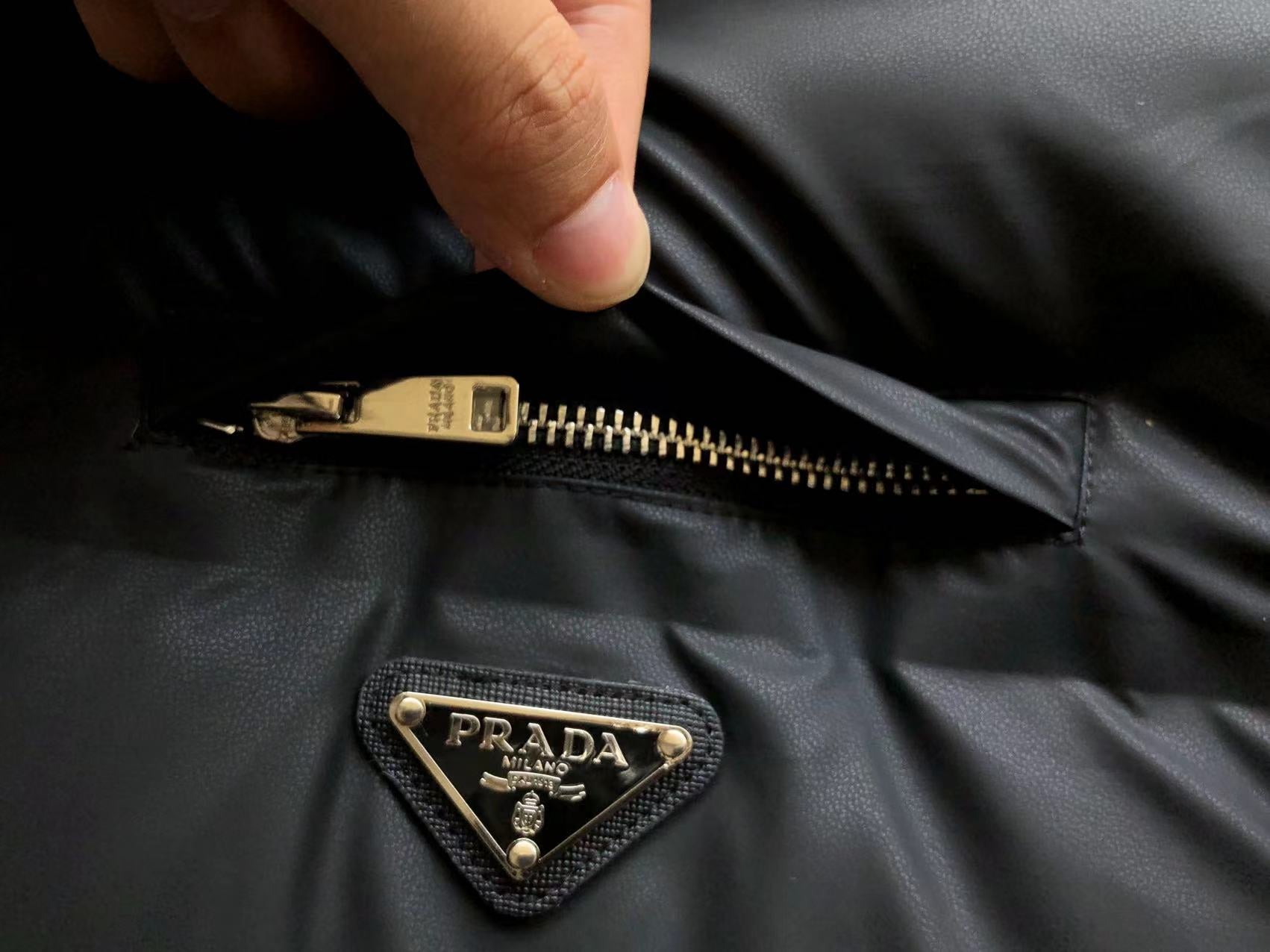 Prada Down Geacă Piele - prezentare produs