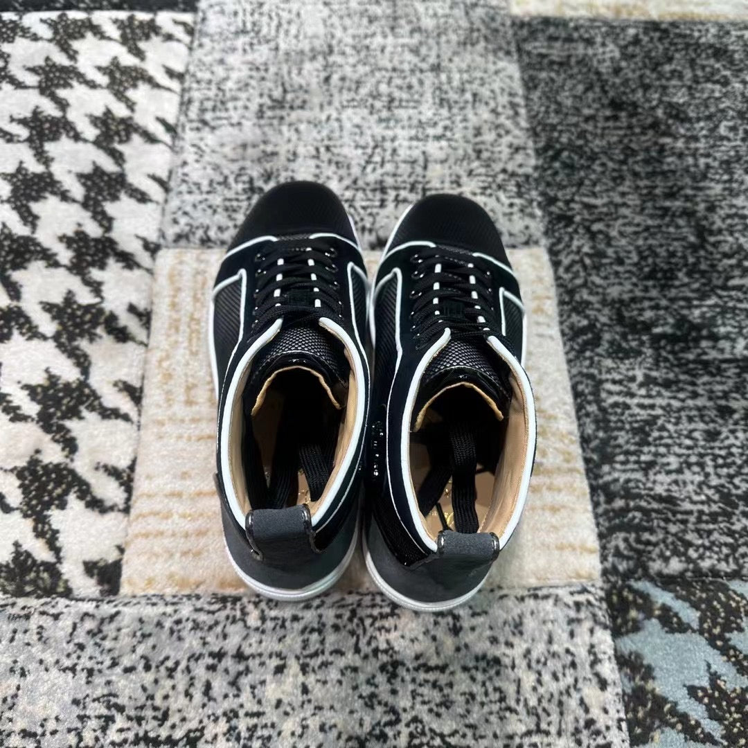 Christian Louboutin Negru Alb High - prezentare produs