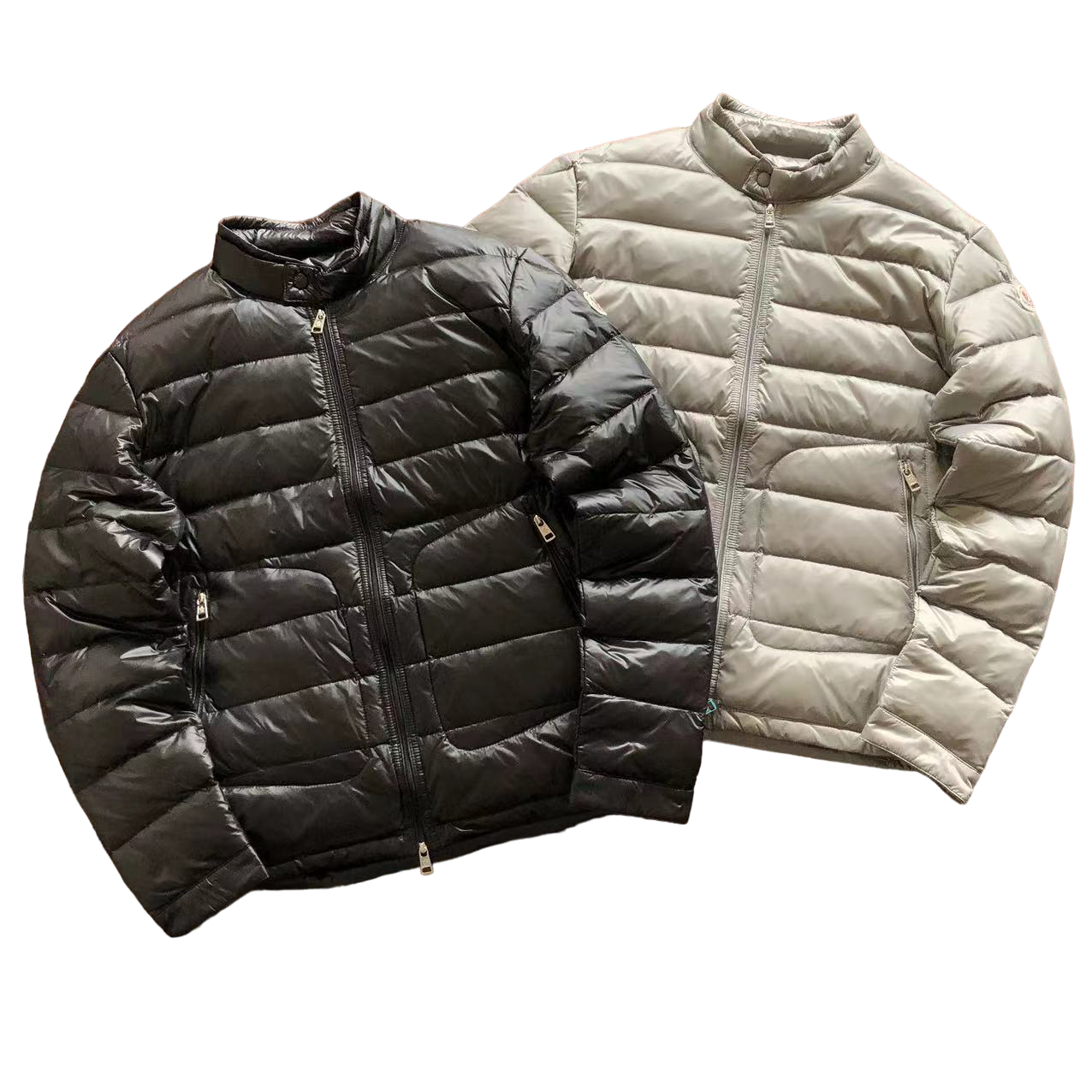Moncler Geacă Negru Gri - prezentare produs