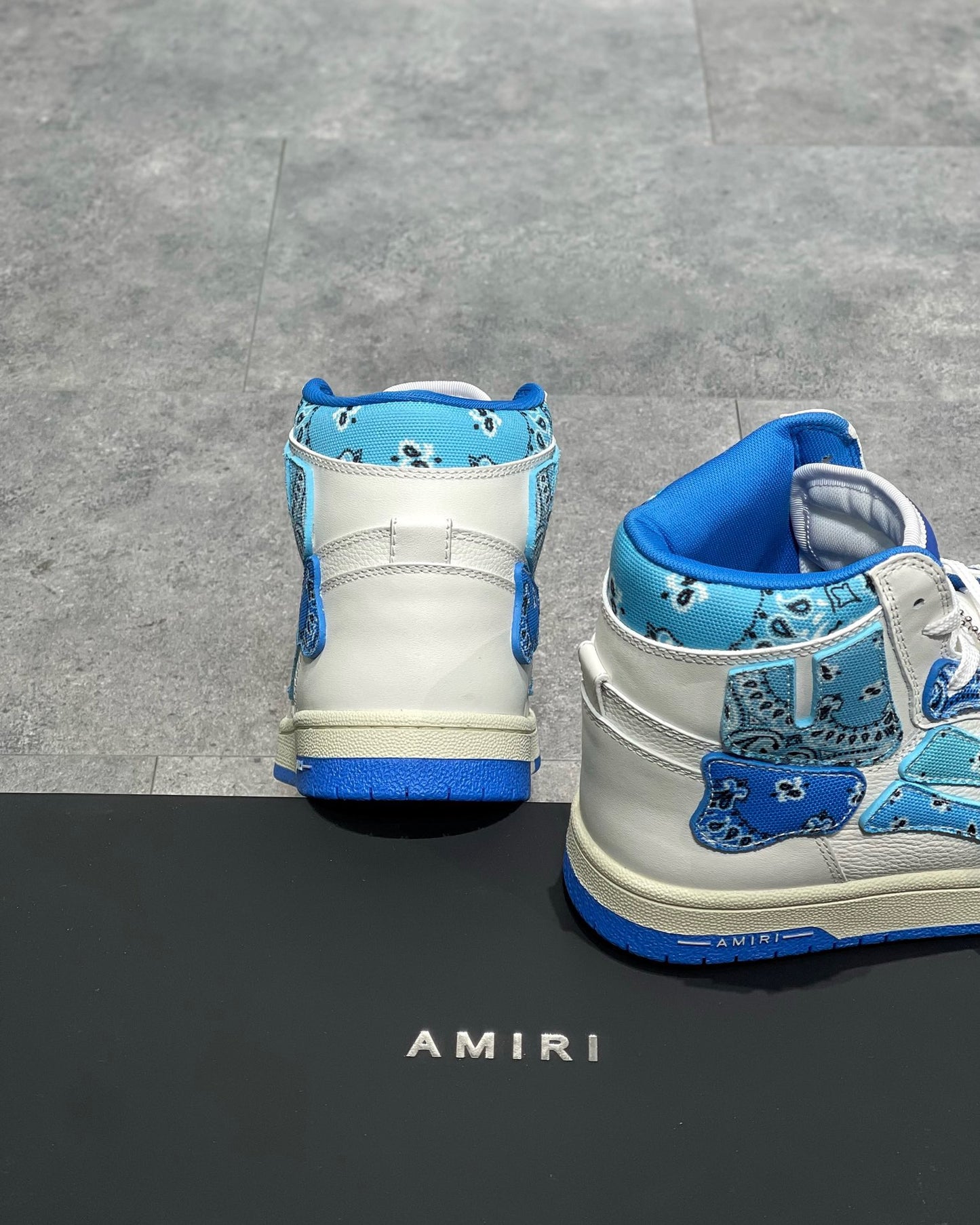 Amiri Skeleton High Top Albastru Pattern Clothing - prezentare produs