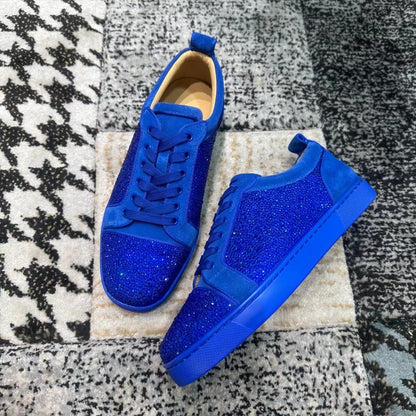 Christian Louboutin Albastru Diamonds Low - prezentare produs