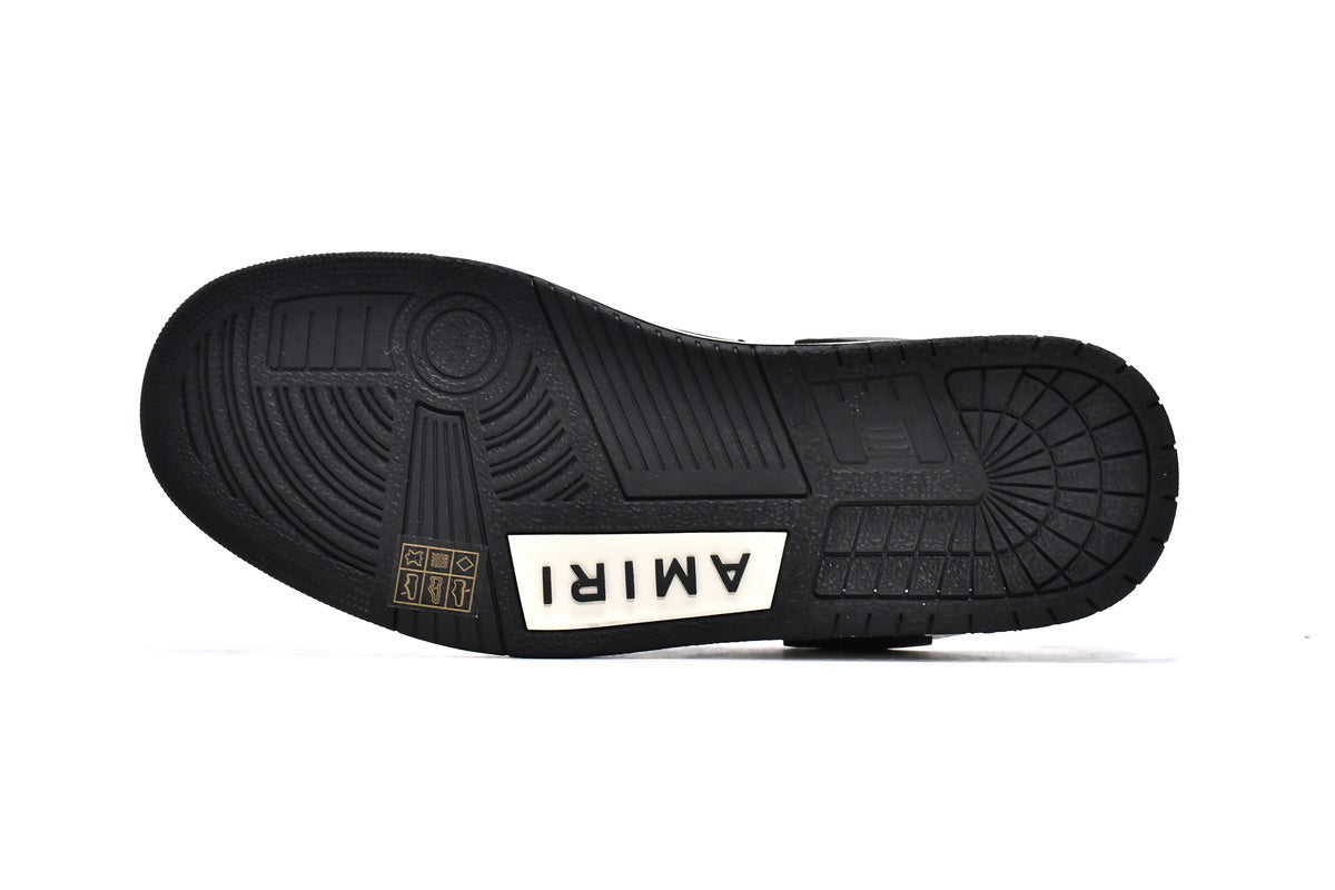 Amiri Skeleton Low Alb Negru - prezentare produs