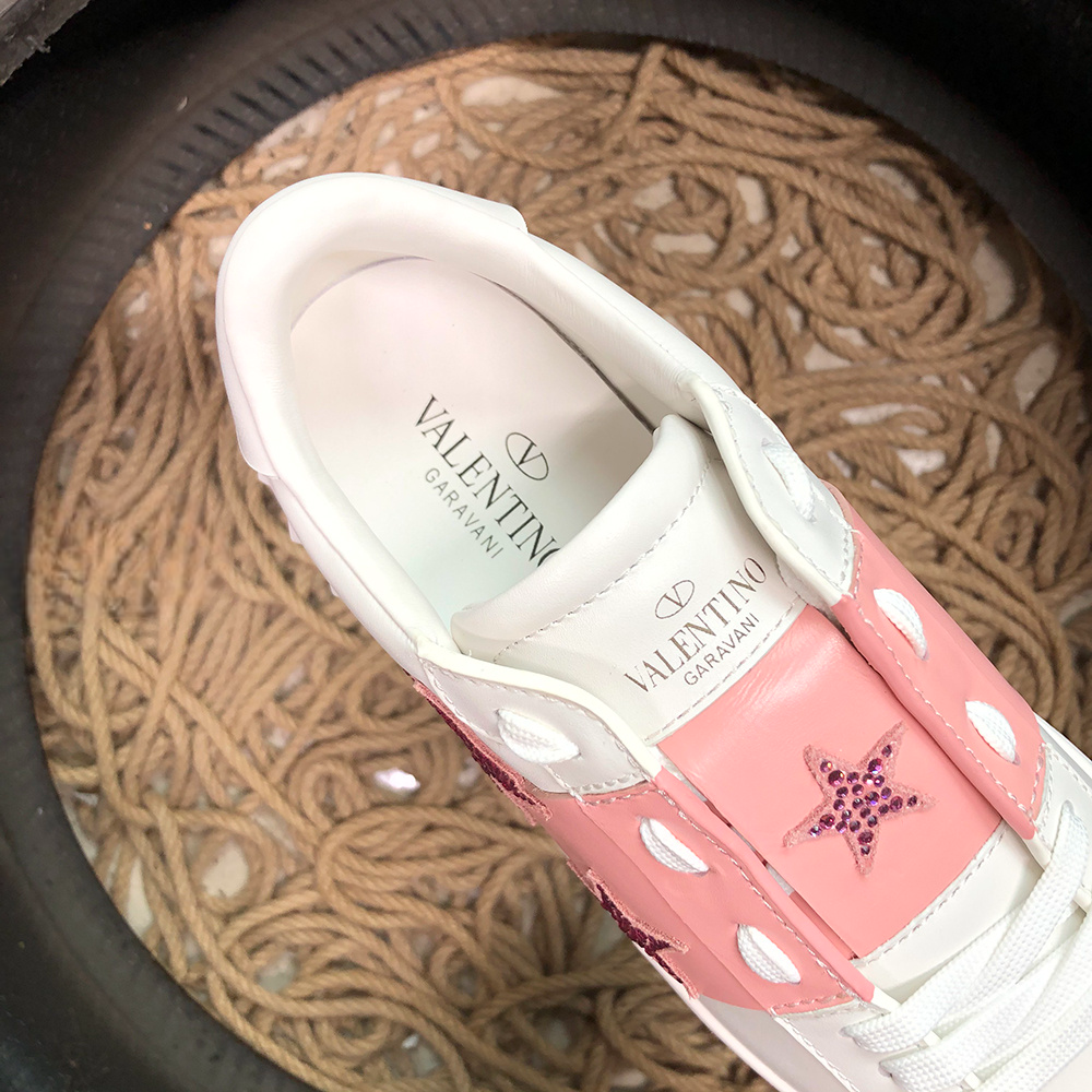 Valentino Rockstud Light Roz Stars Pantofi sport - prezentare produs