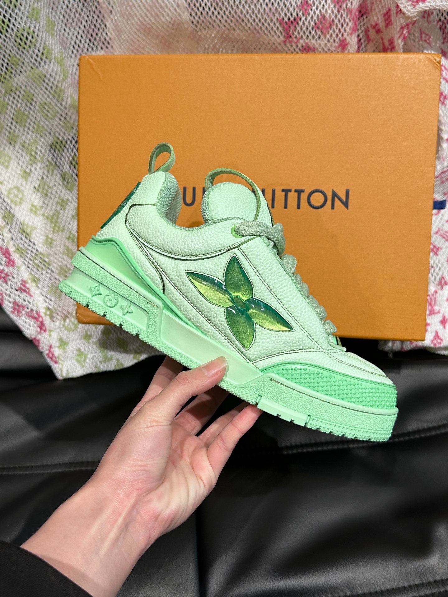 Louis Vuitton LV Skate Light Verde Pantofi sport - prezentare produs