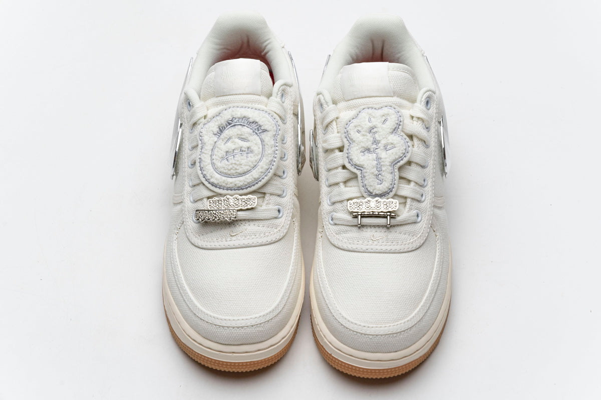 Nike Air Force X Travis Scott Ecru Pantofi sport - prezentare produs