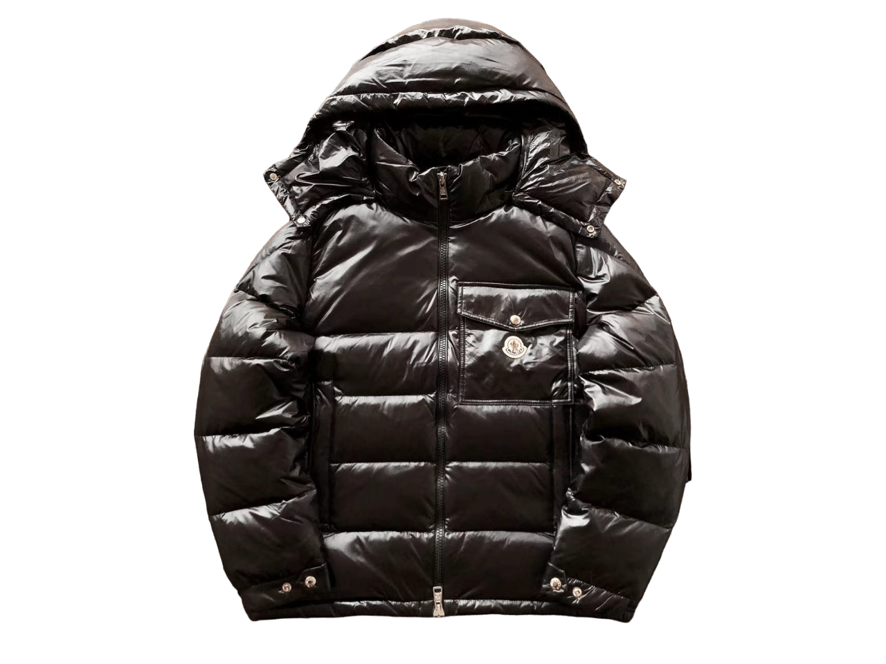 Moncler Geacă Verde Negru - prezentare produs