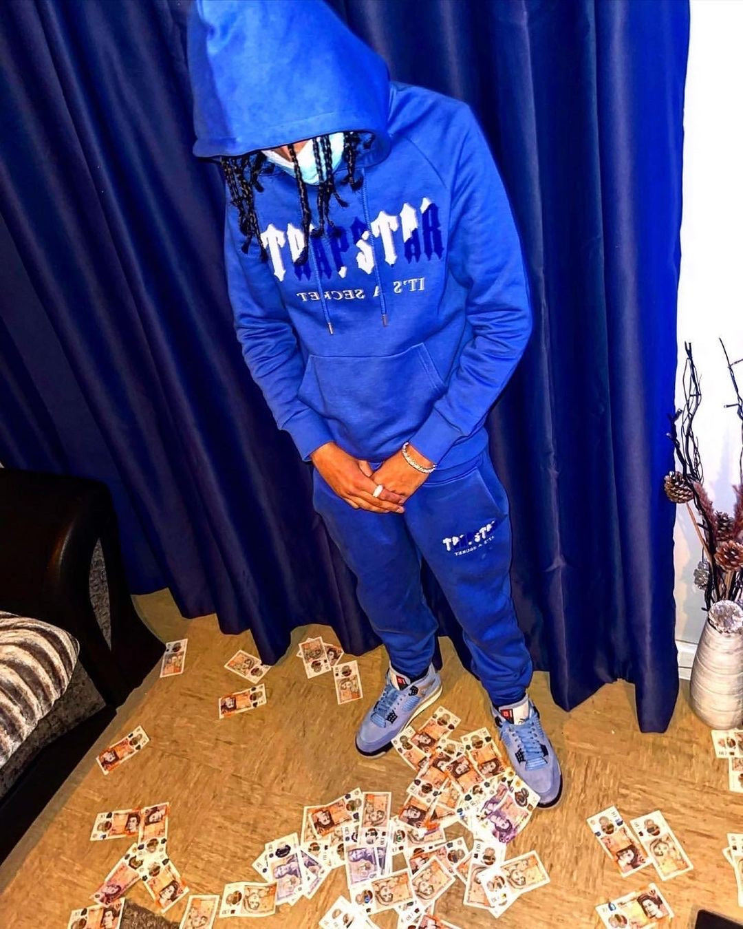 Trapstar Chenille Trening Dazzling Albastru - prezentare produs