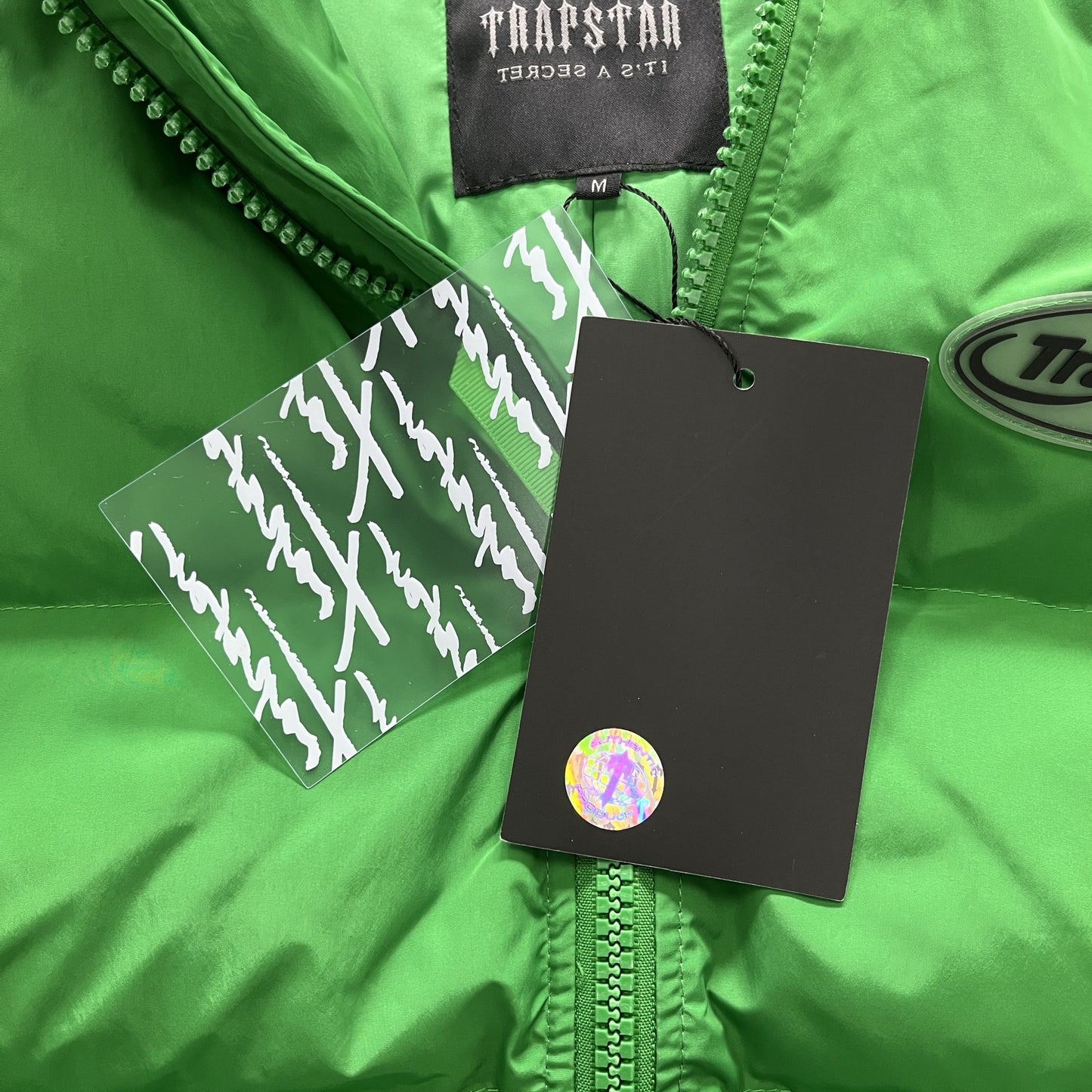 Trapstar Geacă Hyperdrive Puffer Geacă Verde Negru Verde - prezentare produs