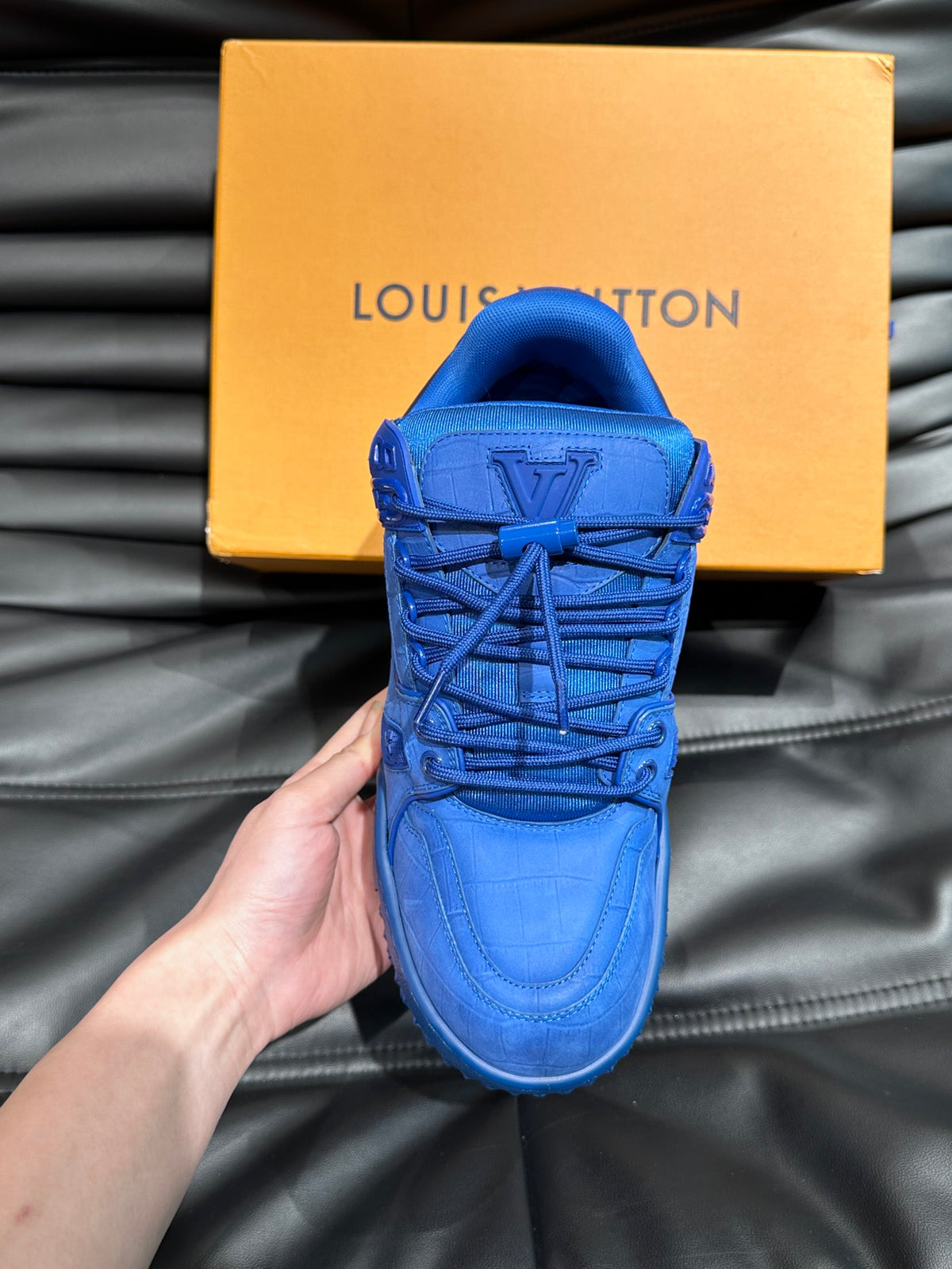 Louis Vuitton LV Trainers Maxi Albastru - prezentare produs