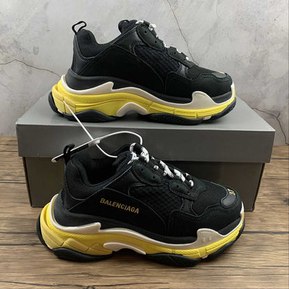 Balenciaga Triple S Galben Negru - prezentare produs