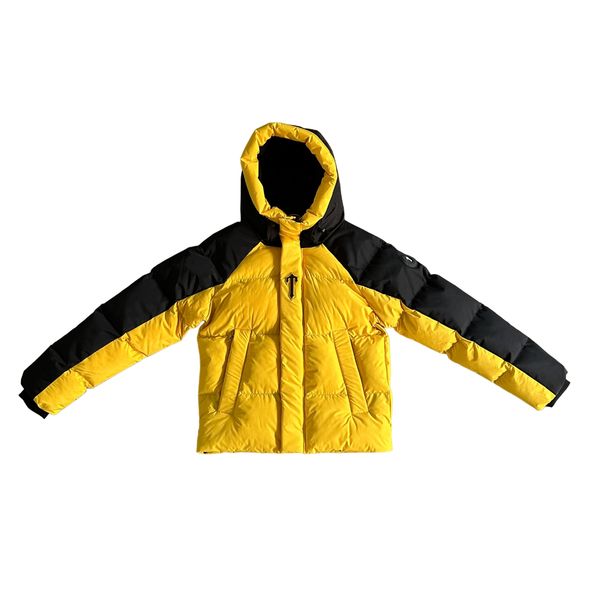Trapstar Geacă Arch Puffer Geacă Negru Galben New Colecție - prezentare produs