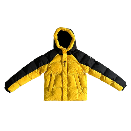 Trapstar Geacă Arch Puffer Geacă Negru Galben New Colecție - prezentare produs