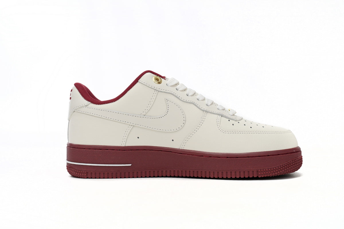Nike Air Force 1 Low Bej Roșu - prezentare produs