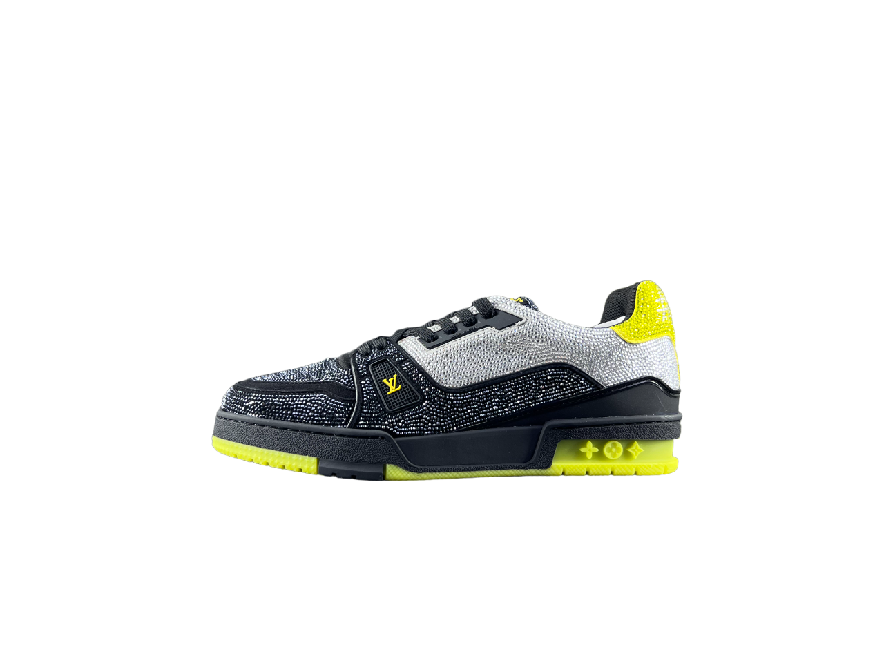 Louis Vuitton LV Trainers Gri Negru Galben Luxury Ediție - prezentare produs