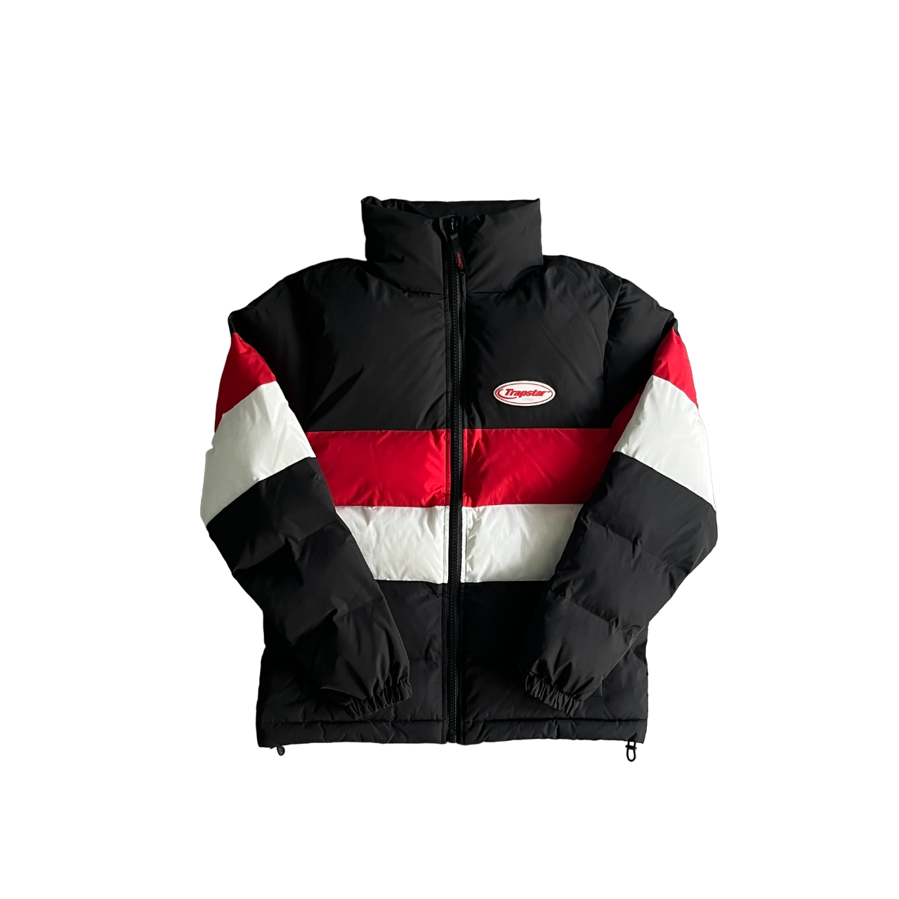 Trapstar Hyperdrive Puffer Geacă Negru Roșu Alb - prezentare produs