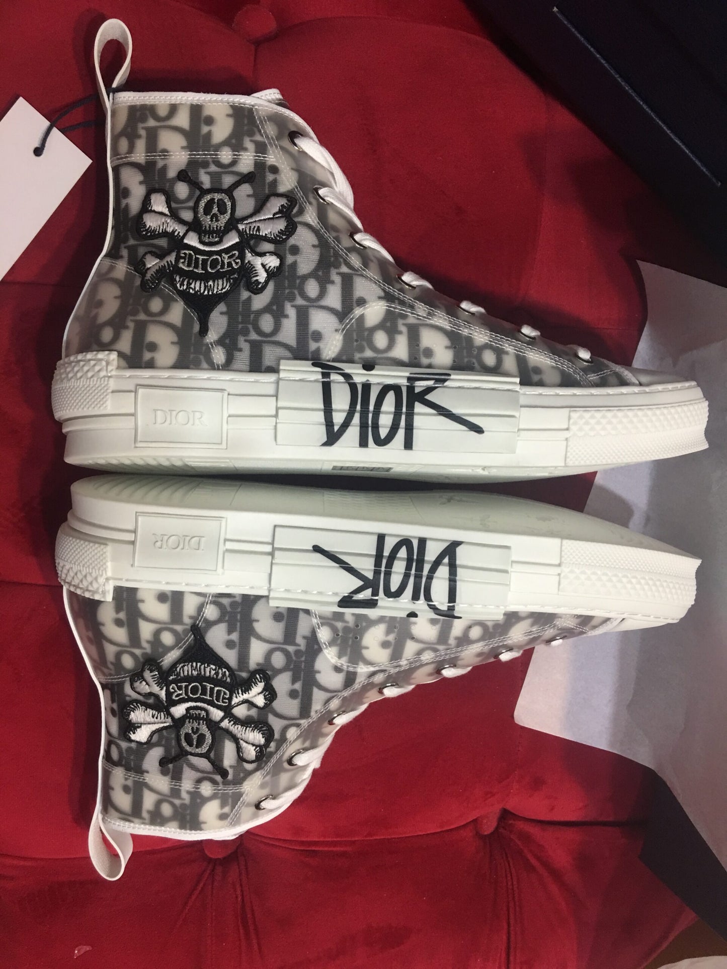 Dior B23 High Top Bee Embroidery Clothing - prezentare produs