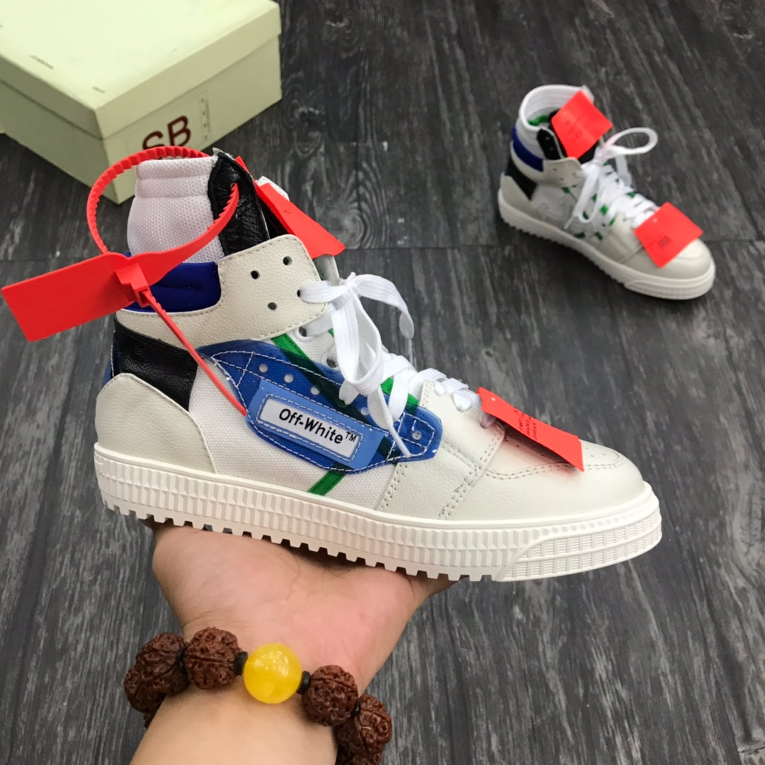 Off-White Court 3 0 Alb Albastru - prezentare produs