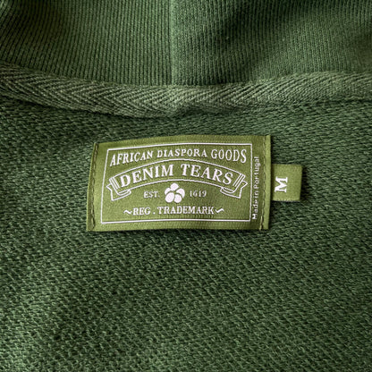 Denim Tears Hanorac Verde - prezentare produs