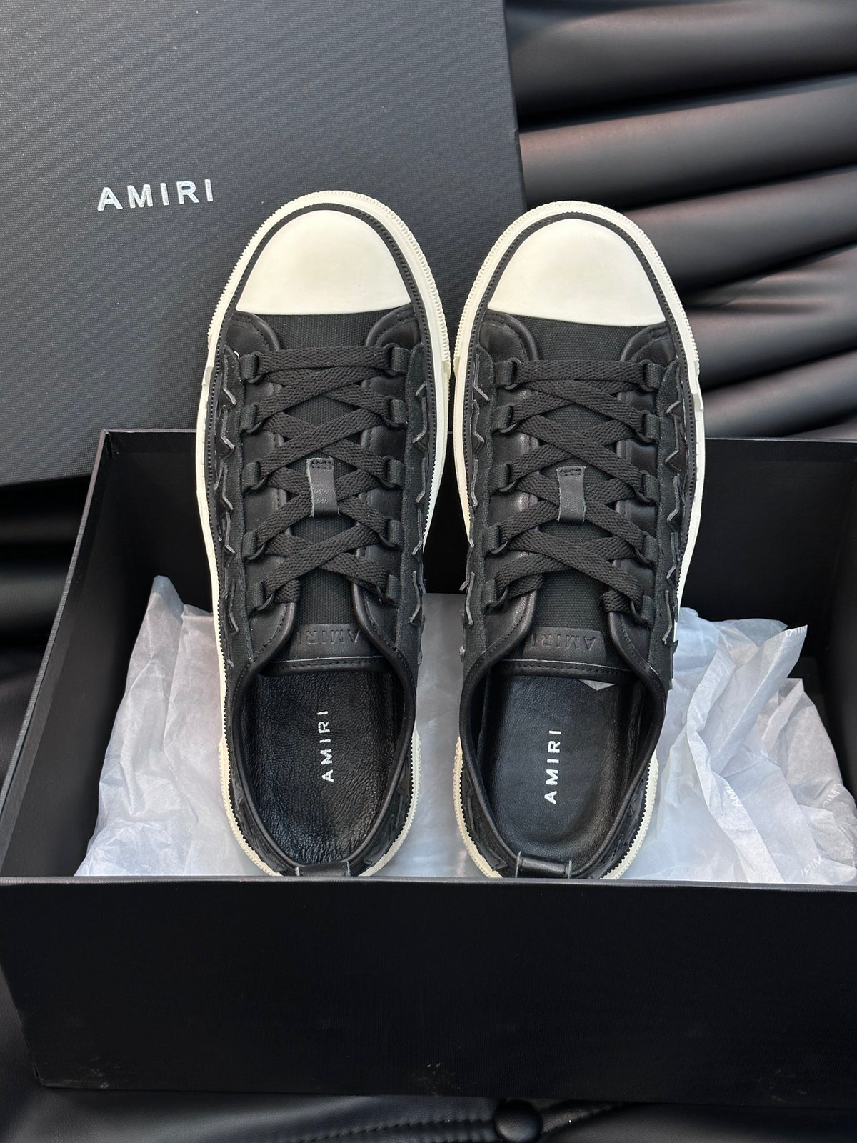 Amiri Negru Star Pânză Pantofi sport - prezentare produs