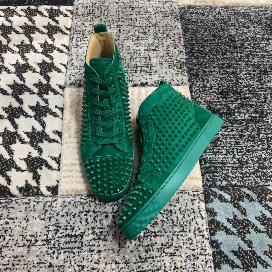 Christian Louboutin Verde Velvet High - prezentare produs