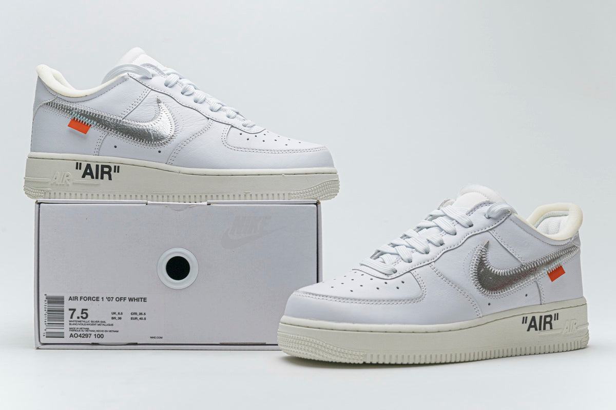 Nike Air Force X Off-White Low Alb - prezentare produs