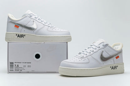 Nike Air Force X Off-White Low Alb - prezentare produs