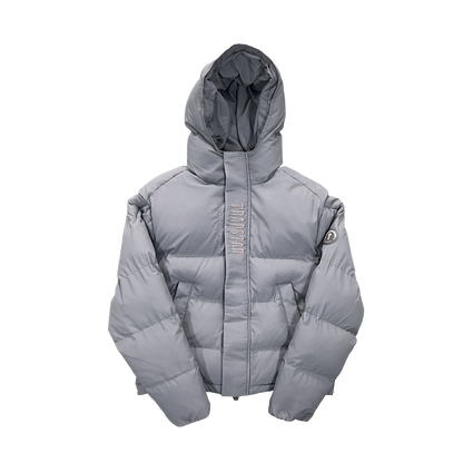 Trapstar Hooded Puffer Gri - prezentare produs