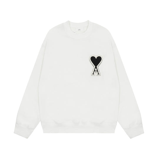 Ami Paris Pulover Alb - prezentare produs