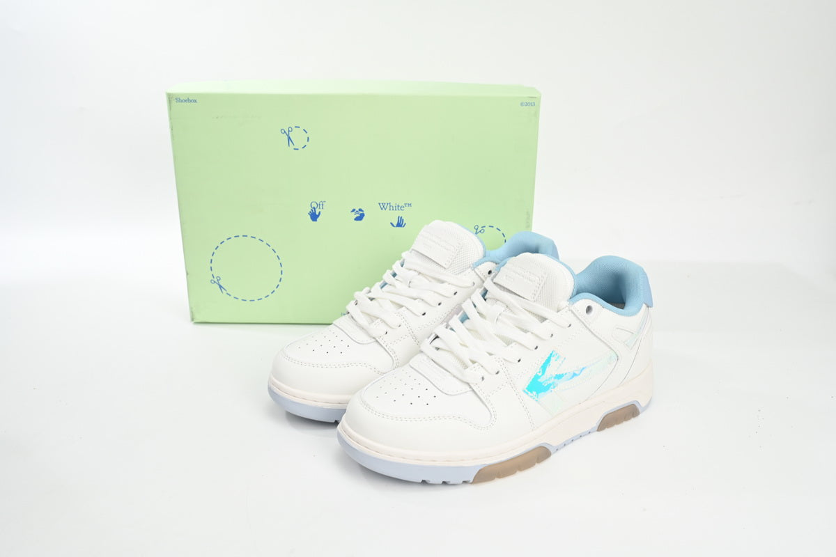 Off-White Out Of Office Alb Fade Logo - prezentare produs