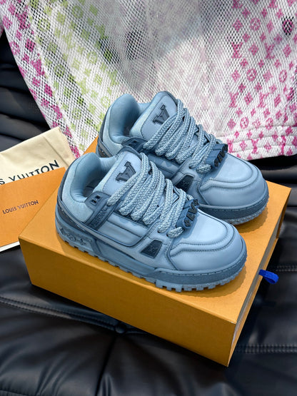 Louis Vuitton LV Pantofi sport Maxi Washed Albastru - prezentare produs