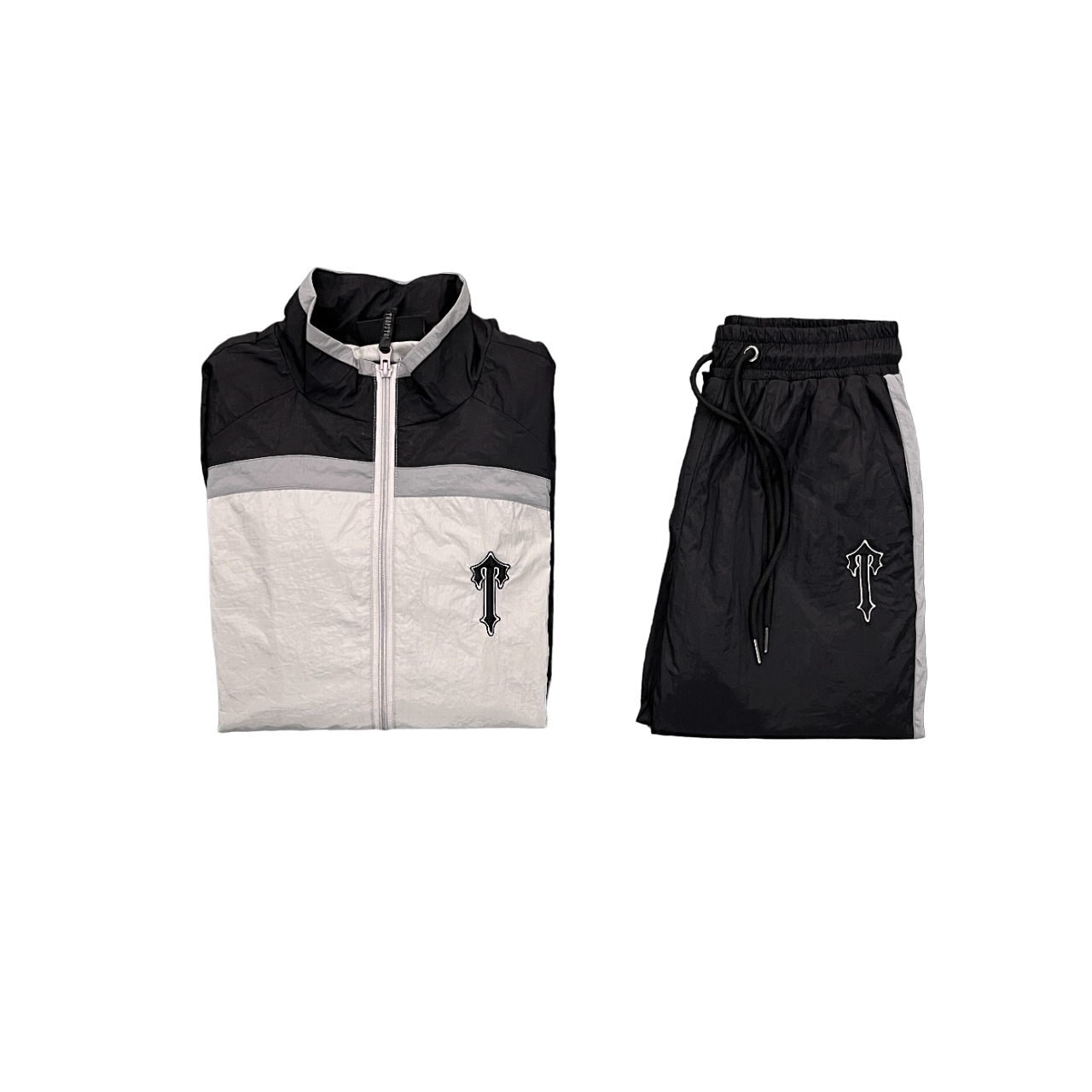 Trapstar Shellsuit Negru Gri Trening - prezentare produs