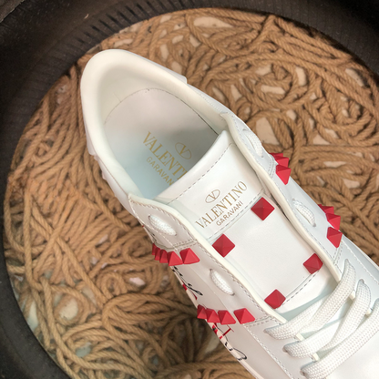 Valentino Rockstud Alb Roz Pantofi sport - prezentare produs