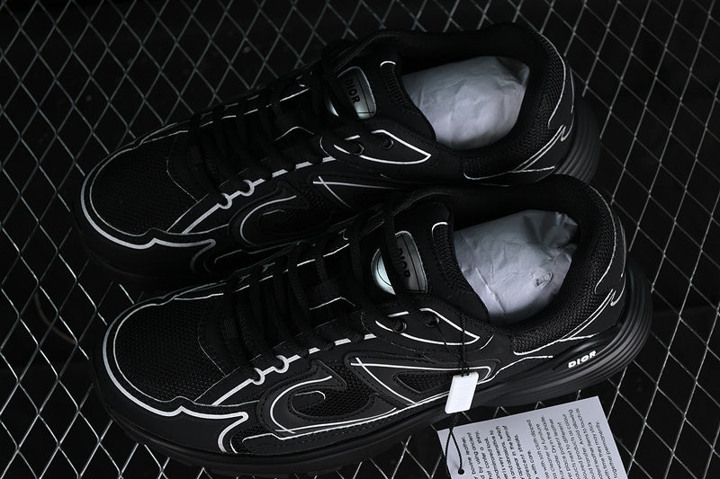 Dior B30 Negru Alb Argintiu Pantofi sport - prezentare produs
