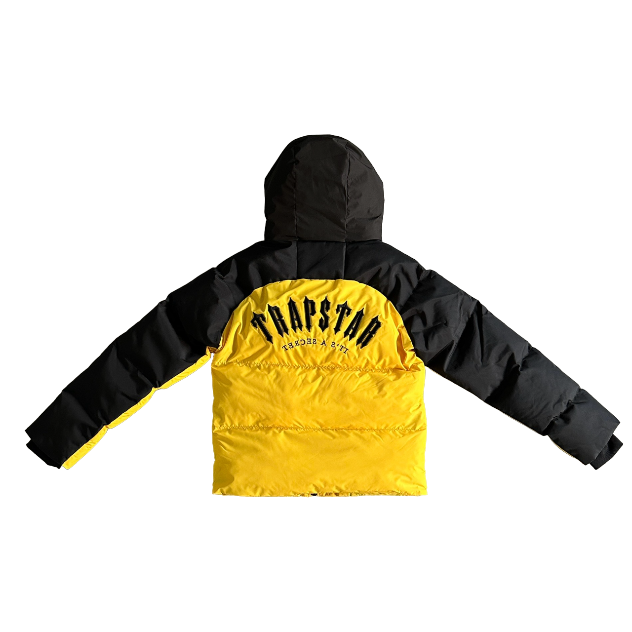 Trapstar Geacă Arch Puffer Geacă Negru Galben New Colecție - prezentare produs