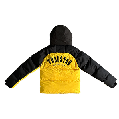 Trapstar Geacă Arch Puffer Geacă Negru Galben New Colecție - prezentare produs