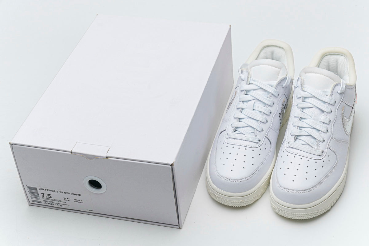 Nike Air Force X Off-White Low Alb - prezentare produs