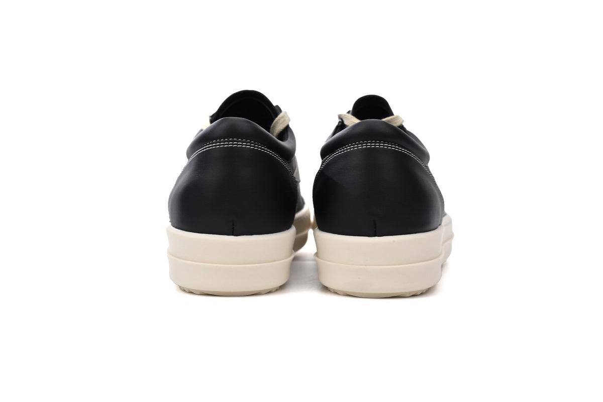 Rick Owens Gri Negru And Alb Piele Pantofi sport - prezentare produs