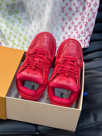 Louis Vuitton LV Trainers Maxi Roșu - prezentare produs