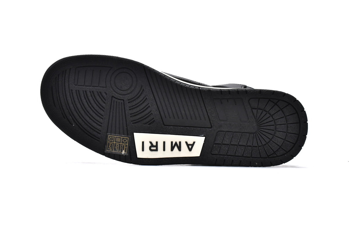 Amiri Skeleton Low Alb Negru - prezentare produs