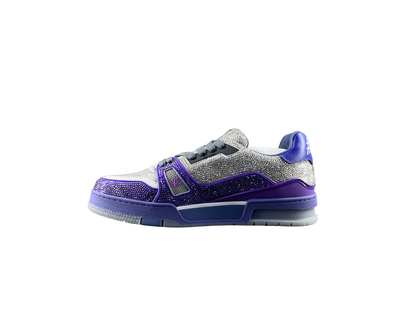 Louis Vuitton LV Trainers Violet Gri Diamonds Luxury Ediție - prezentare produs