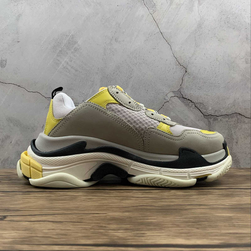 Balenciaga Triple S Galben Negru - prezentare produs
