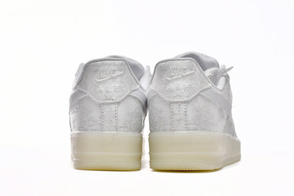 Clot X Nike Air Force Premium Alb Silk - prezentare produs