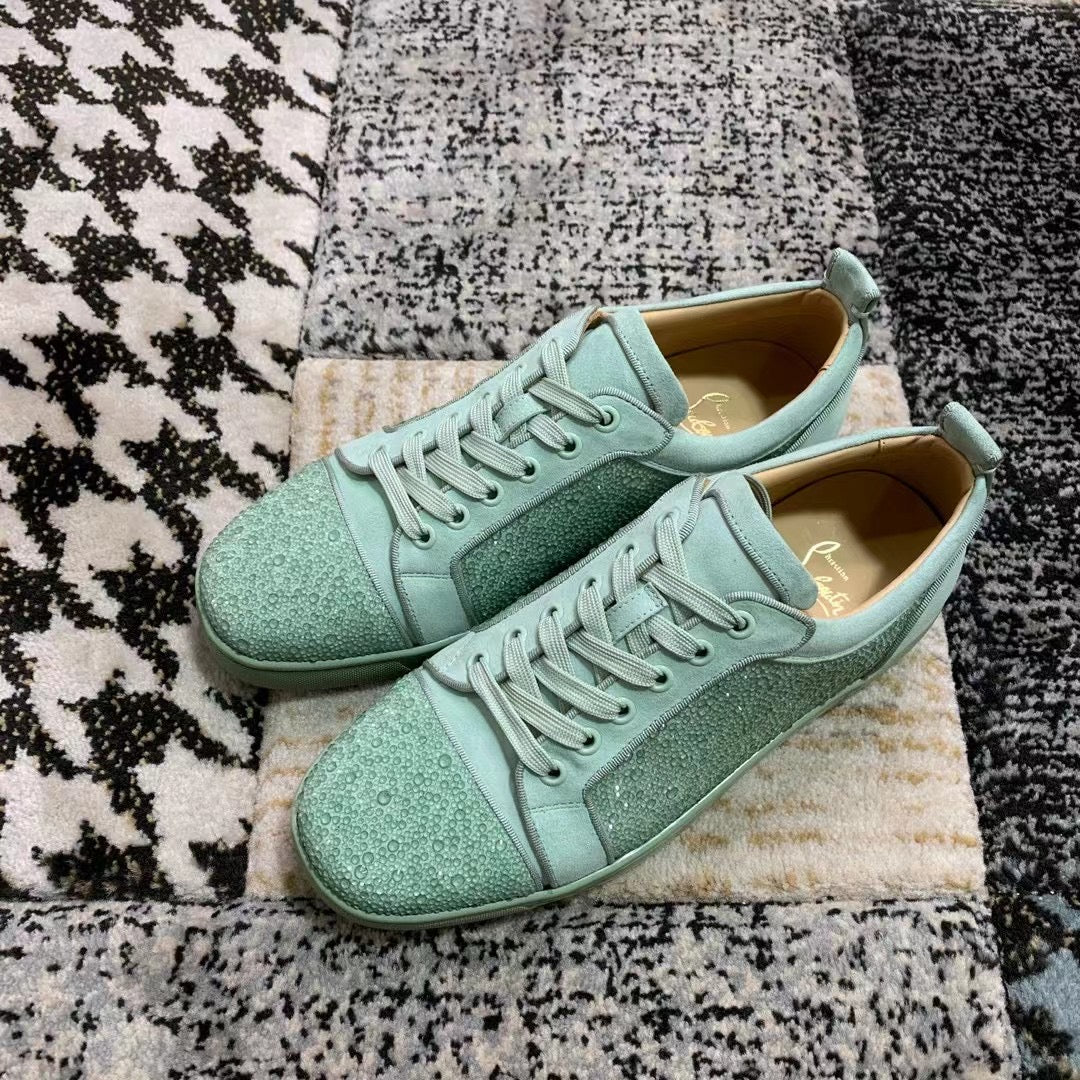Christian Louboutin Sea Verde Diamonds Low - prezentare produs