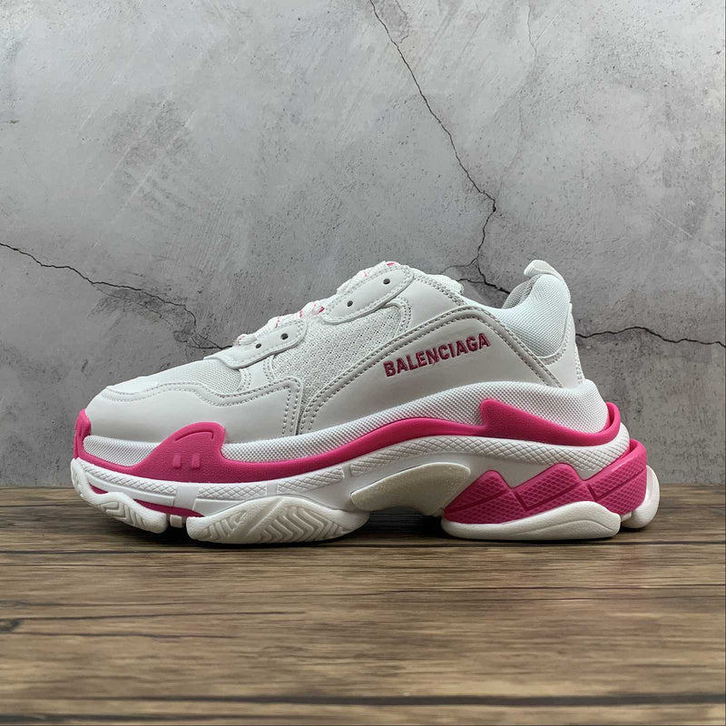 Balenciaga Triple S Alb Roz - prezentare produs