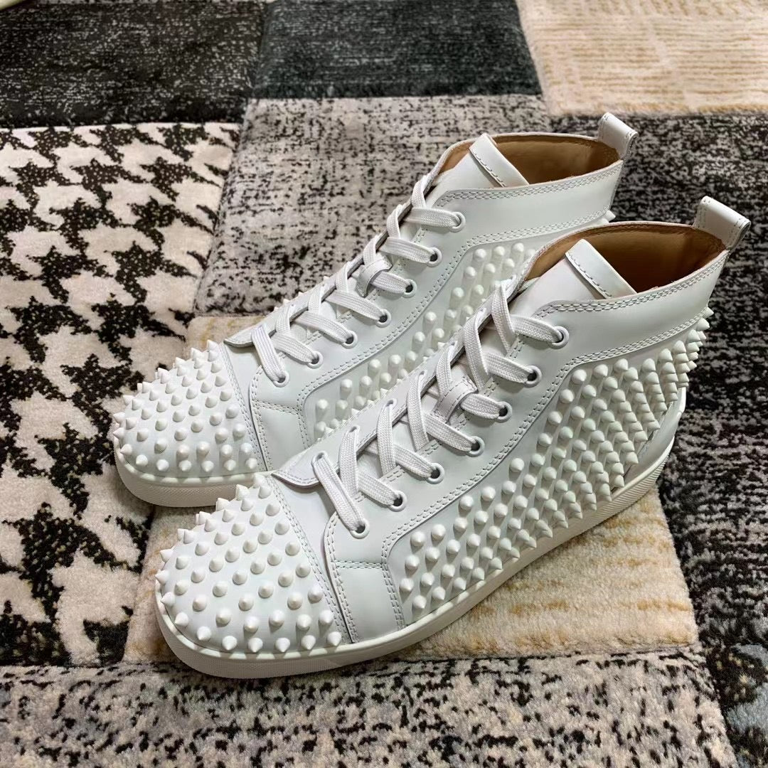 Christian Louboutin High Full Alb - prezentare produs
