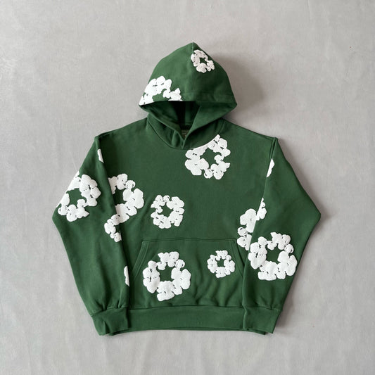 Denim Tears Hanorac Verde - prezentare produs