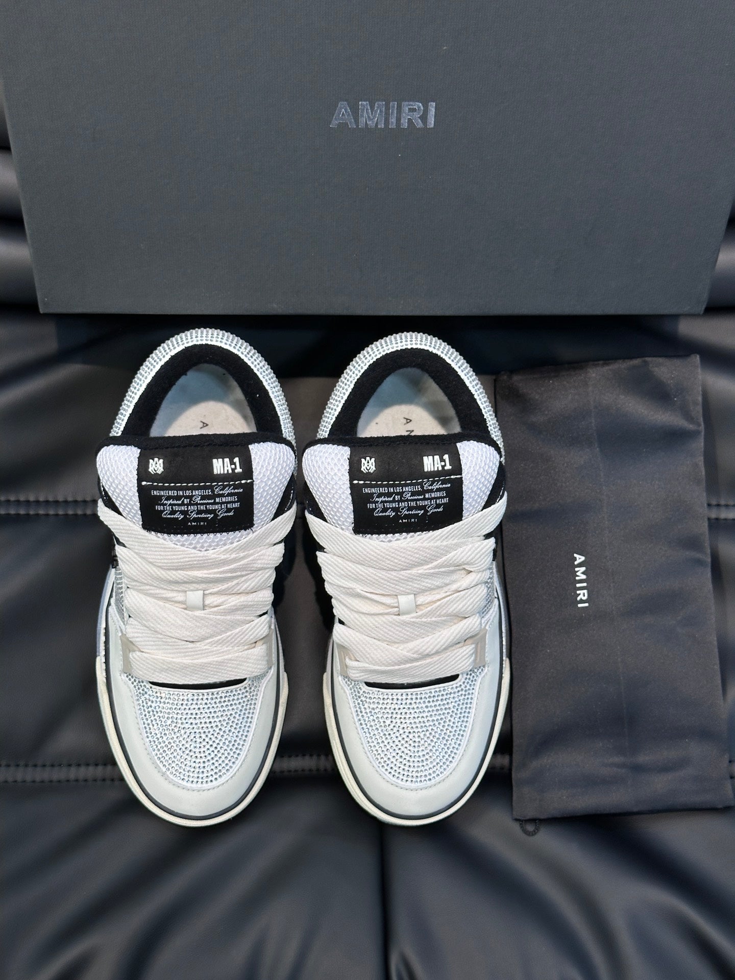 Amiri Ma 1 Alb Negru Diamonds New Colecție Pantofi sport - prezentare produs
