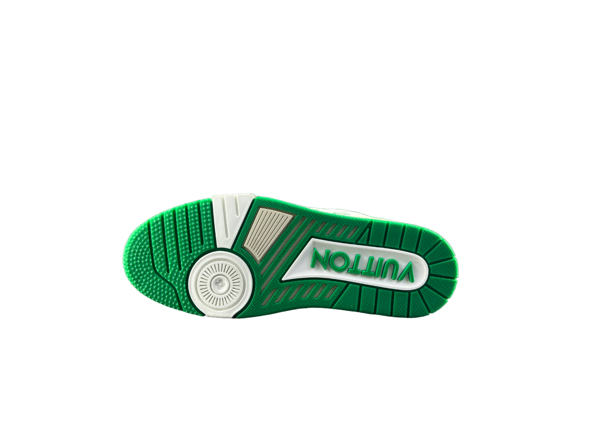 Louis Vuitton LV Trainers Alb Verde - prezentare produs