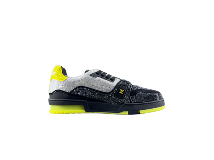 Louis Vuitton LV Pantofi sport Gri Negru Galben Luxury Ediție - prezentare produs