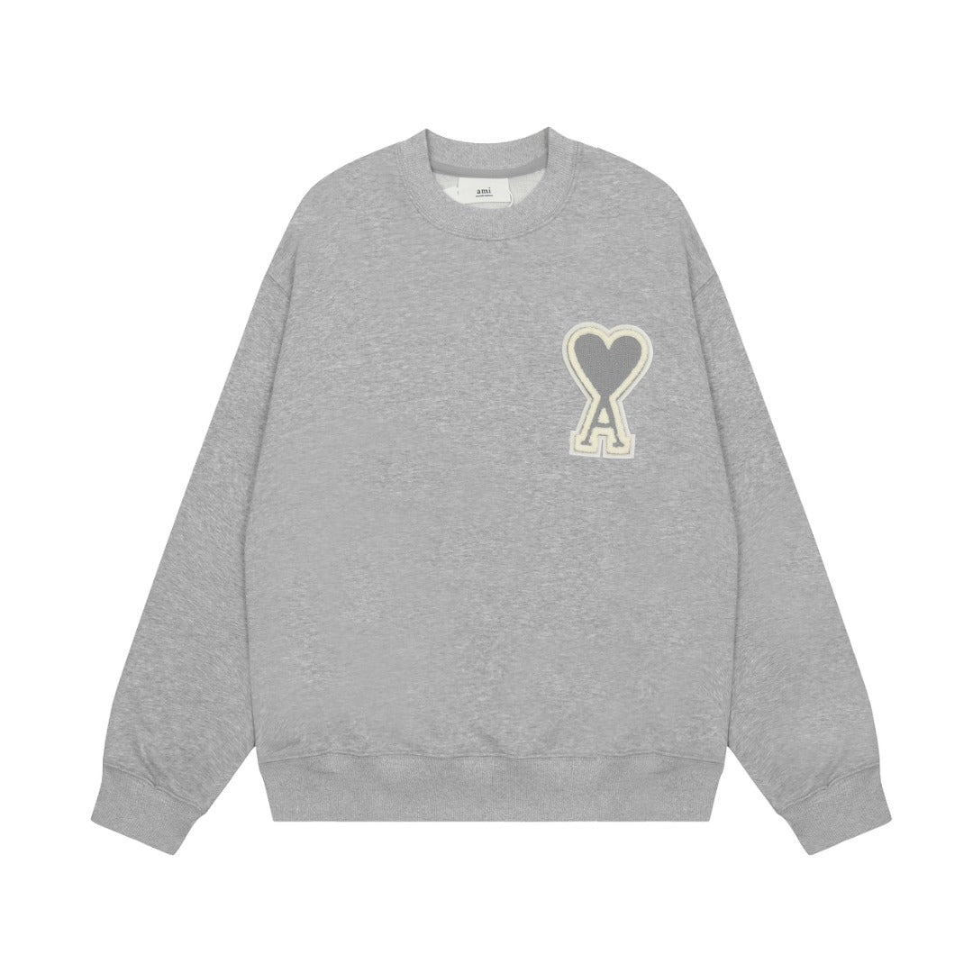 Ami Paris Pulover Gri - prezentare produs